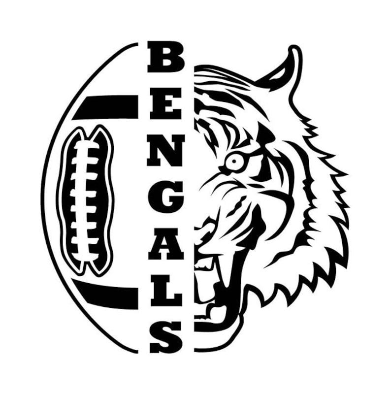 Bengals Football INSTANT DOWNLOAD Bengal vector .eps .dxf | Etsy
