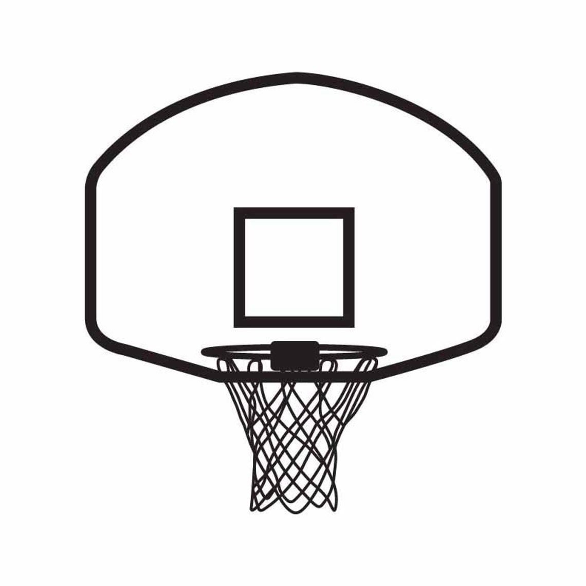 Basketball Net INSTANT DOWNLOAD 1 Vector .eps, Svg, & a .png Vinyl