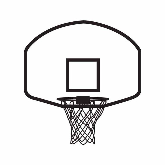 Basketball Net INSTANT DOWNLOAD 1 vector .eps, svg, & a .png Vinyl Cutter  Ready, T-Shirt, CNC clipart graphic 0114