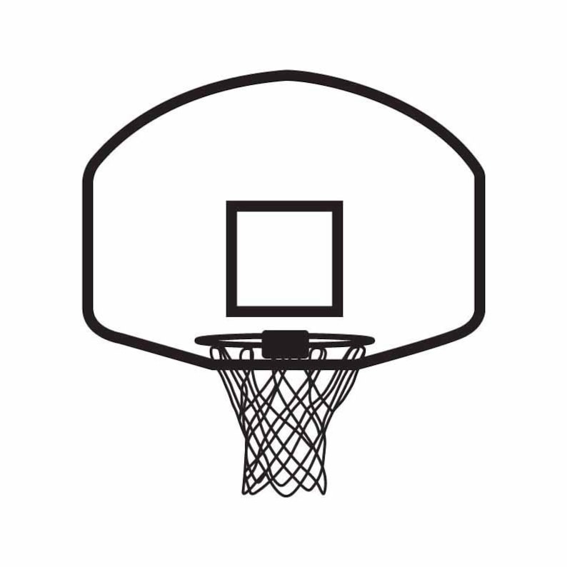 Basketball Net INSTANT DOWNLOAD 1 Vector .eps, Svg, & a .png Vinyl ...