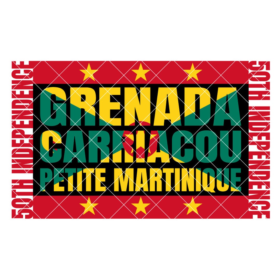 Grenada Carriacou Petite Martinique Flag Independence .eps, .dxf, .svg
