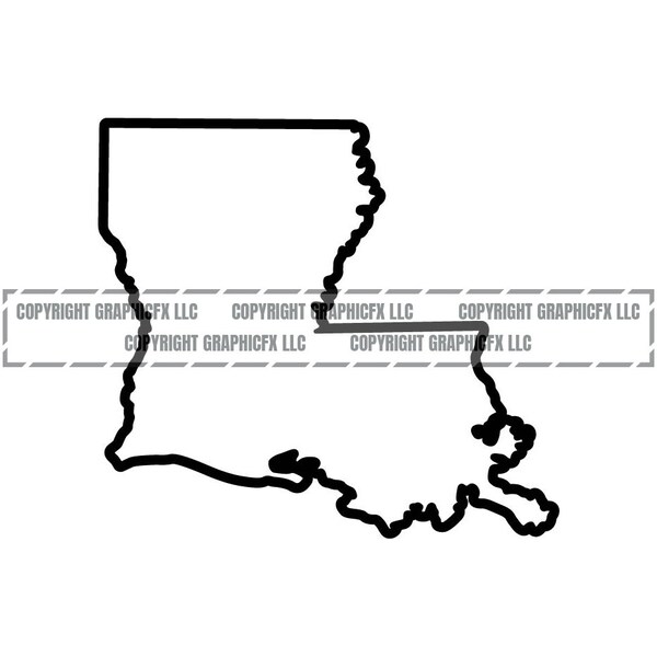 Lousana State Vnyl Decal Home State LA New Orleans Bayou - Etsy