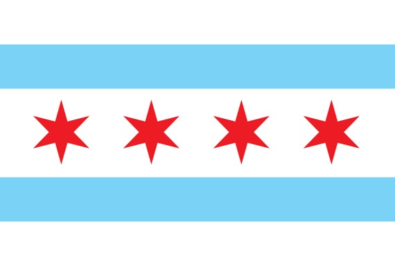 Download Chicago Illinois Flag Flags 1 vector .eps .dxf .svg .png ...