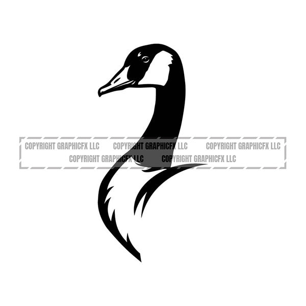 Canada Goose .eps, .svg, .dxf & 1 .png Vinyl Cutter Ready, T-Shirt, CNC clipart graphic 2007