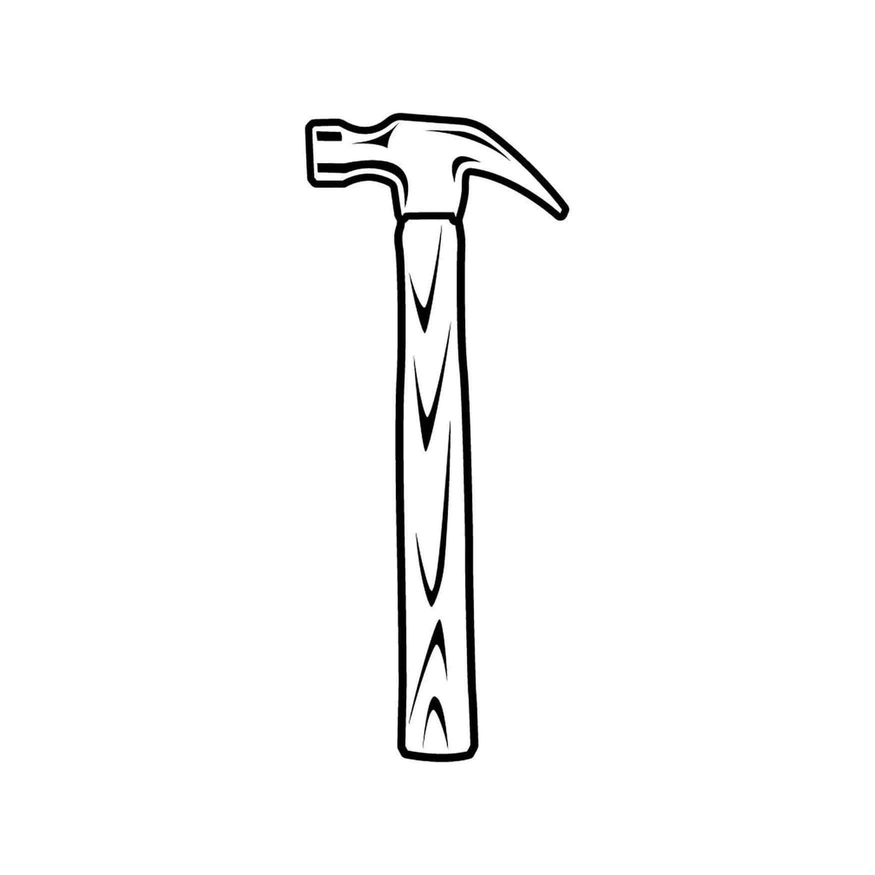 Claw Hammer Wood Working Tool Tools Construction 1 Vector .eps, .svg