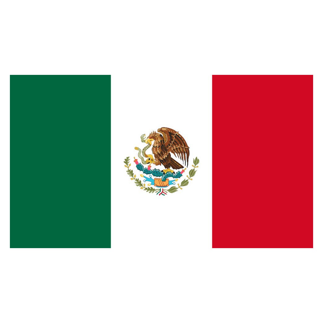 Mexico Flag INSTANT DOWNLOAD vector .eps, .dxf, .svg .png. Vinyl