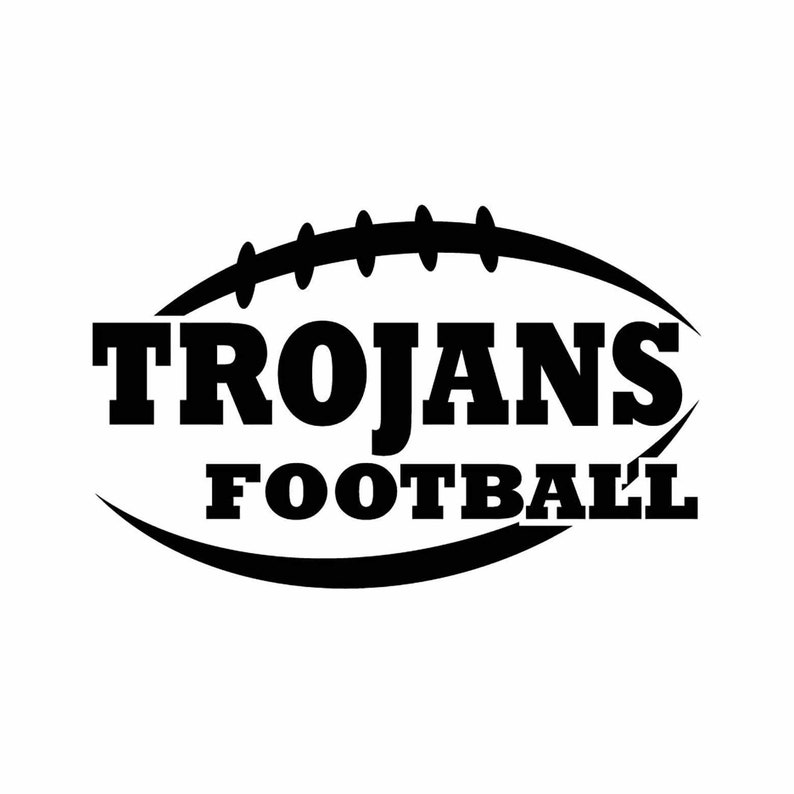 Trojans Football INSTANT DOWNLOAD 1 vector .eps .dxf .svg Etsy