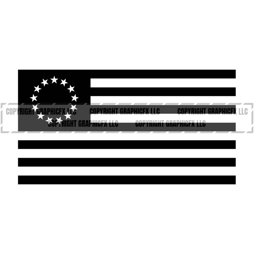 Betsy Ross USA Flag Vector .eps .dxf .svg .png. Vinyl Cutter - Etsy