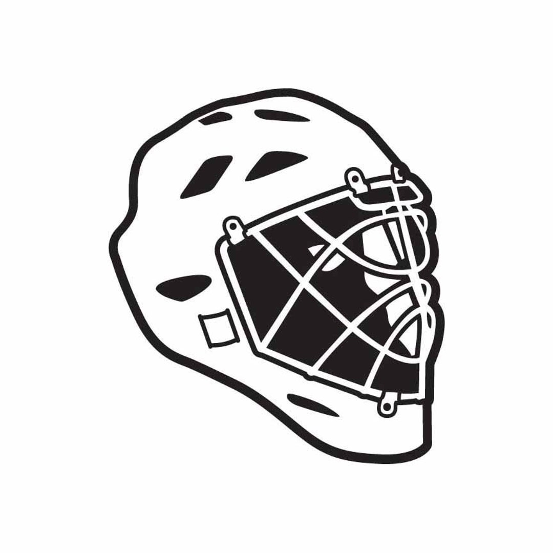 Hockey Goalie Helmet Mask INSTANT DOWNLOAD 1 Vector .eps, Svg, & a .png
