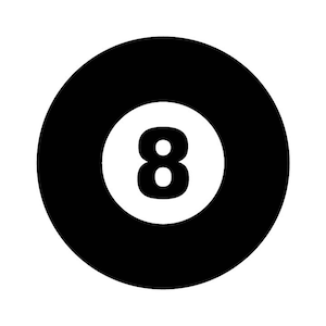 8 Ball Pool Cue Billiards vector .eps, .dxf, svg, & a .png Vinyl Cutter Ready, T-Shirt, CNC clipart graphic 0241