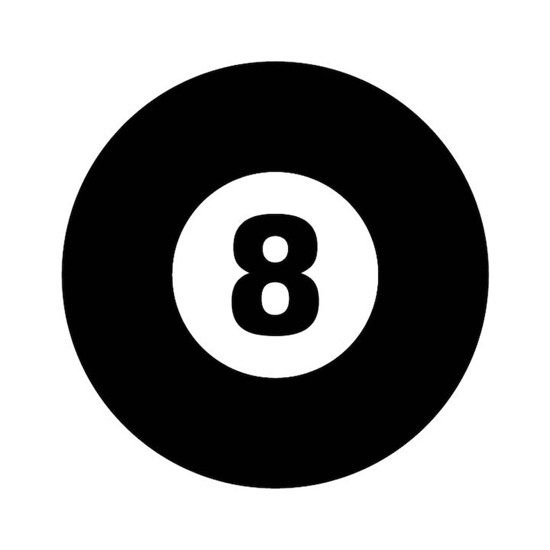 8 Ball Pool Cue Billiards Vector .eps .dxf Svg & a .png Etsy Canada