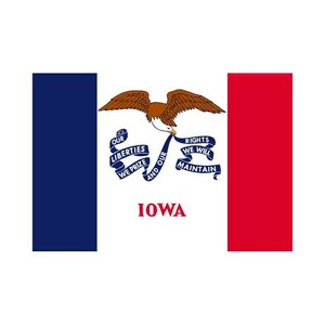 Iowa State Flag INSTANT DOWNLOAD 1 vector .eps, .dxf, .svg .png. Vinyl Cutter Ready, T-Shirt, CNC clipart graphic 0307
