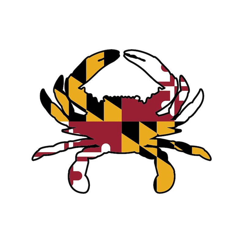 Download Maryland Crab Flag Digital Download only vector .eps .dxf ...