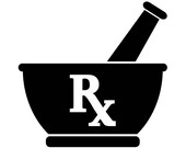 Mortar and Pestle RX Drugs Pharmacy Doctor Pharmacist vector .eps, .svg, .dxf .png Vinyl Cutter Ready, T-Shirt, CNC clipart graphic 0388