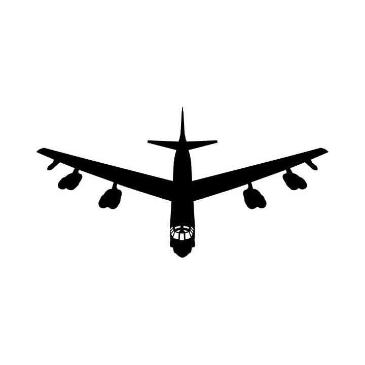 B-52 Бомбардировщик Графический вектор искусства, .eps, .dxf, .svg