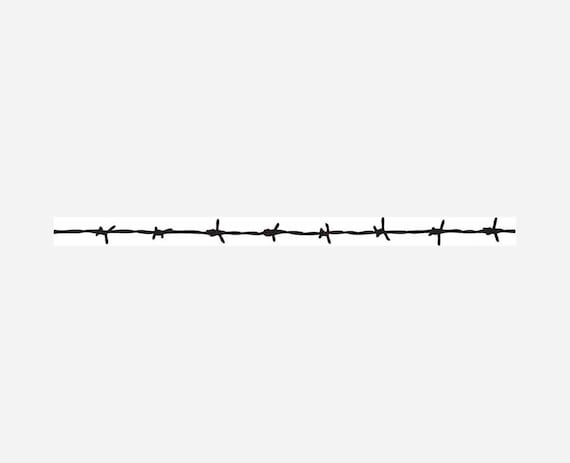 Barbed Wire Barb Wire Fence Graphic INSTANT DOWNLOAD 1 Vector .eps