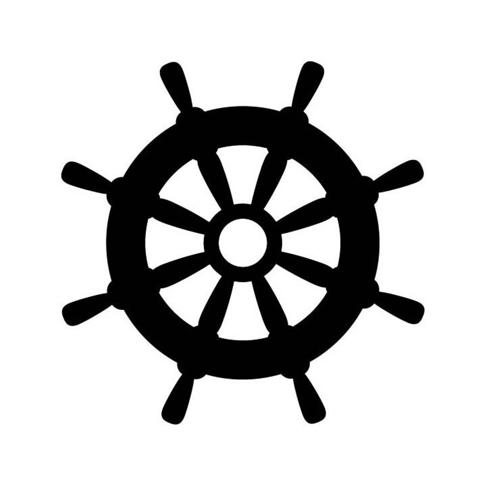 Ship's Wheel Boat's Wheel 1 vector .eps .dxf .svg | Etsy