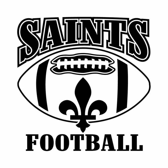 Download Saints Mascot Football Saint 1 Vector Eps Dxf Svg Png Etsy