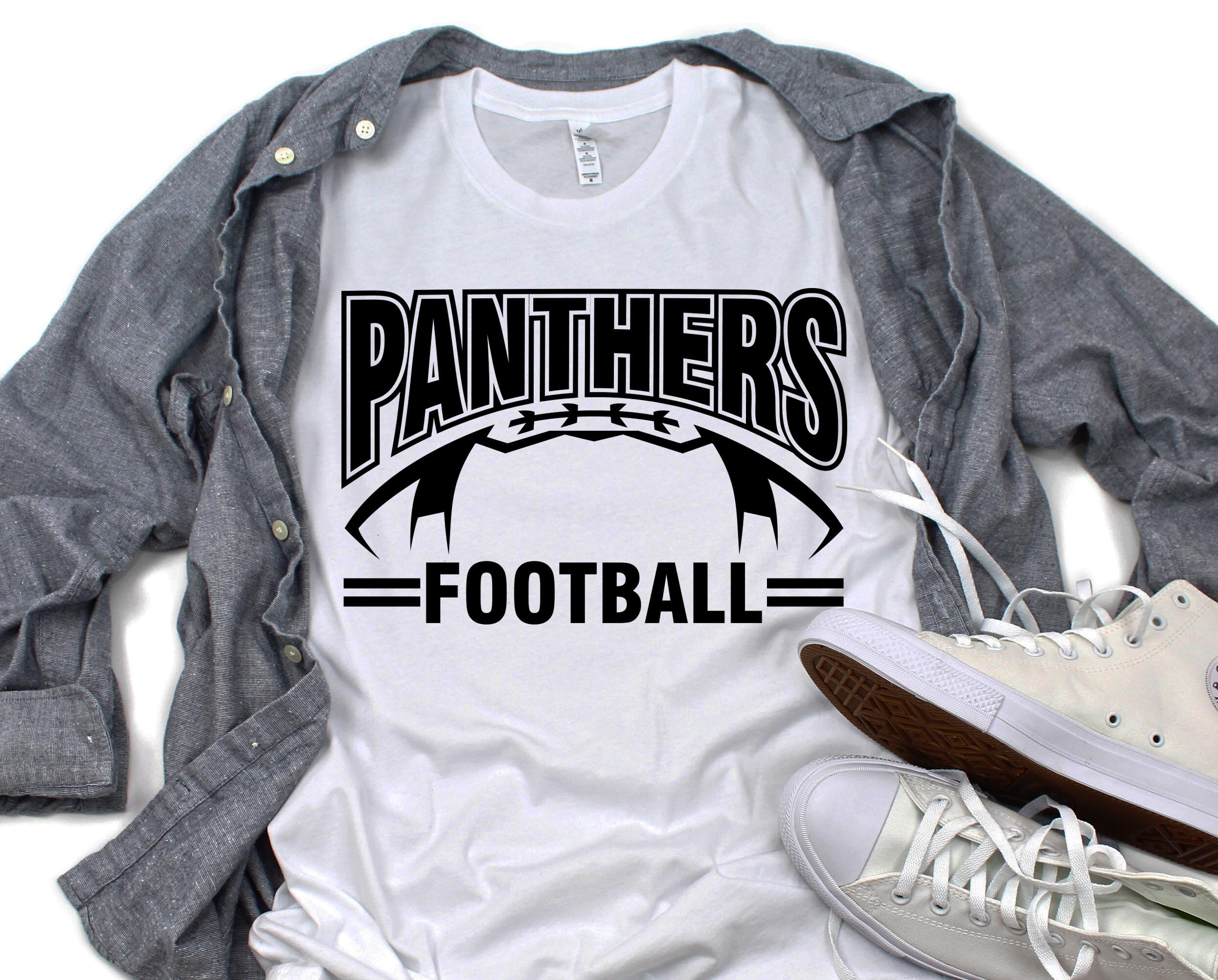 Panthers Football Panther vector .eps .dxf .svg .png Vinyl | Etsy