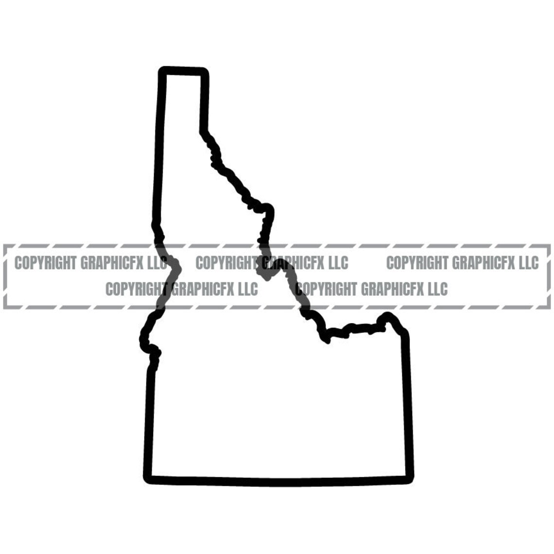 Idaho State Outline INSTANT DOWNLOAD Vector .eps .dxf .svg - Etsy