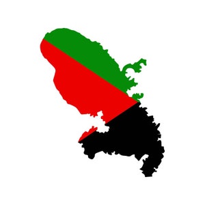 Martinique Flaggeninsel Vektor .eps, .dxf, .svg .png. Vinyl Cutter Ready, T-Shirt, CNC-Clipart-Grafik 1032