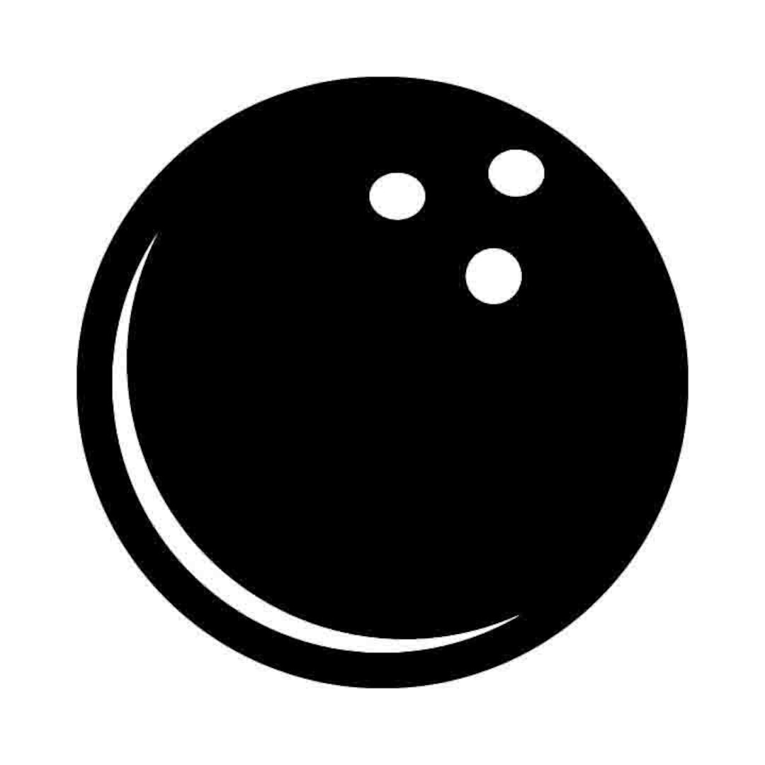 Bowling Ball Vector .eps, .dxf, Svg, & a .png Vinyl Cutter Ready, Alley