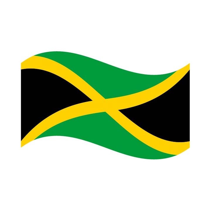 JAMAICA Flag Waving Jamaican Vector .eps, .dxf, .svg .png. Vinyl Cutter Ready, Tshirt, CNC
