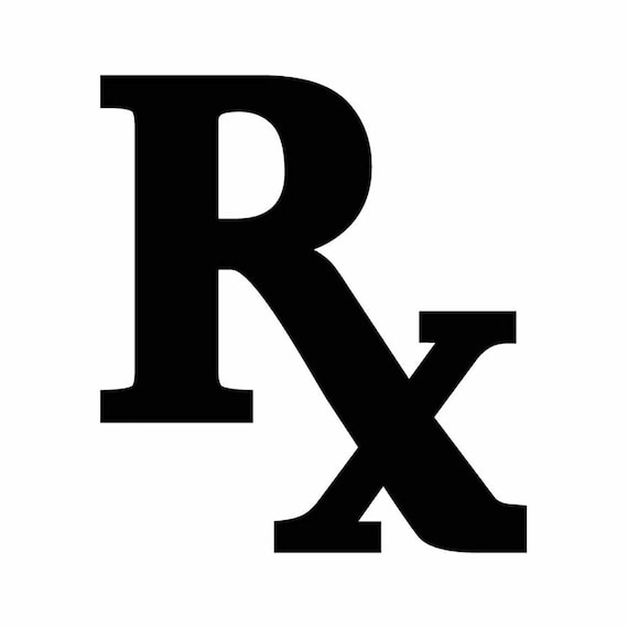 Medical Rx Logo Drugs Pharmacy Doctor Pharmacist Vector Eps Etsy