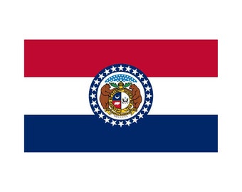 Missouri State Flag INSTANT DOWNLOAD 1 vector .eps, .dxf, .svg .png. Vinyl Cutter Ready, T-Shirt, CNC clipart graphic 0335