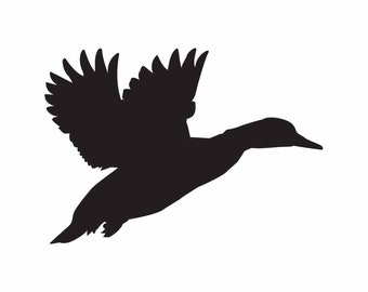 Mallard Duck Flying .eps, .svg, .dxf & 1 .png Vinyl Cutter Ready, T-Shirt, CNC clipart graphic 0084