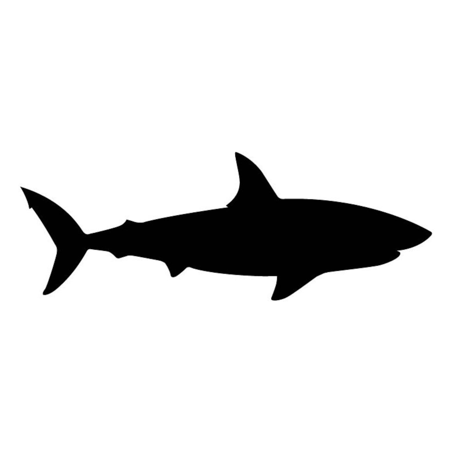Weißer Hai Vektor, CNC Clipart, T-Shirt Design (Digitaler Download ...
