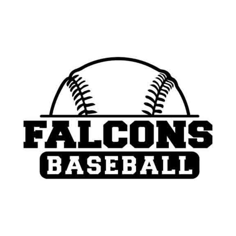 Falcons Baseball INSTANT DOWNLOAD 1 vector .eps .dxf .svg & Etsy