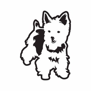 Yorkie dog puppy vector .eps, .svg, .dxf & 1 .png Vinyl Cutter Ready, T-Shirt, CNC clipart graphic 0100