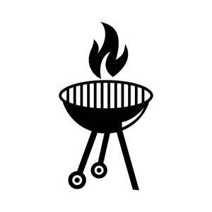 BBQ Grilling Grill Barbecue cooking 1 vector .eps, .svg, .dxf & 1 .png Vinyl Cutter Ready, T-Shirt, CNC clipart graphic 0353