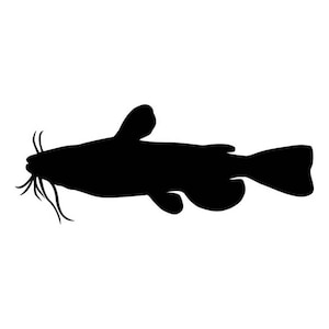 Catfish Fish Blue Channel Bullhead .eps, .svg, .dxf & 1 .png Vinyl Cutter Ready, T-Shirt, CNC clipart graphic 0650