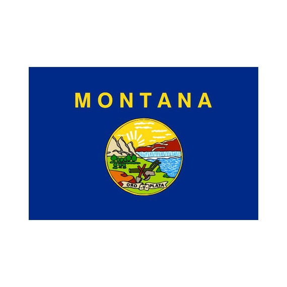 Montana State Fishing Tee With State Outline Montana State Fishing Tee With State Outline