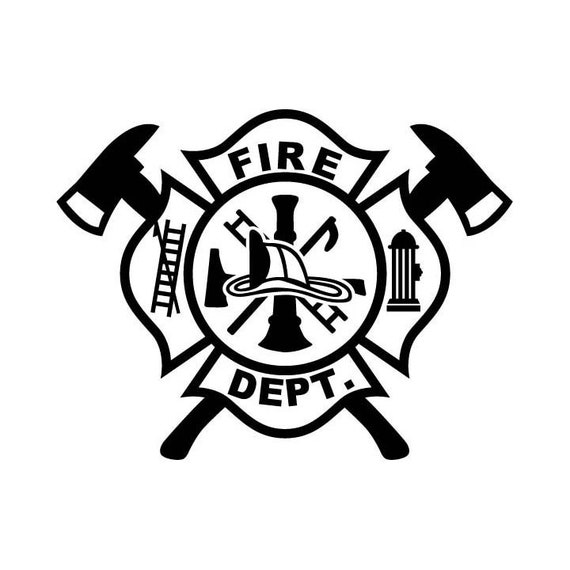 Fire Dept. logo .eps .svg .dxf & 1 .png Vinyl Cutter Ready | Etsy