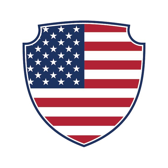 Distressed USA Red, White And Blue Soccer US Shield Flag Premium T-Shirt Distressed USA Red, White And Blue Soccer US Shield Flag Premium T-Shirt