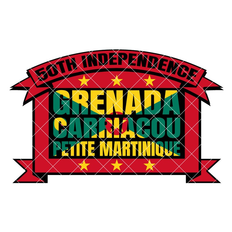 Grenada Carriacou Petite Martinique Flag Independence .eps Etsy