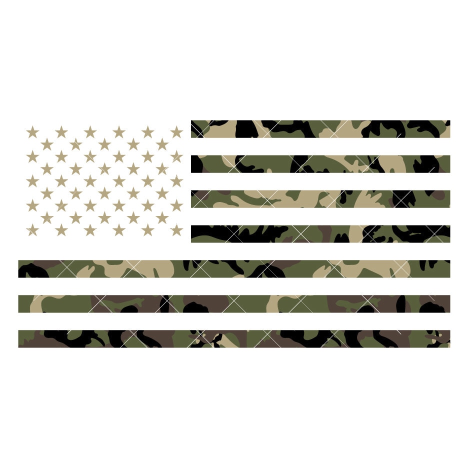 USA Flag Camo Camouflage with transparent background American America Military Army Marines Hunt Graphic Design Decor Art Clipart 2409