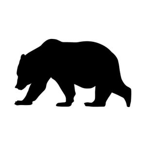 Grizzly Bär .eps, .svg, .dxf & 1 .png Schneideplotter bereit, T-Shirt, CNC Braunbär Kodiac Jagd Jäger Clipart Grafik 0321