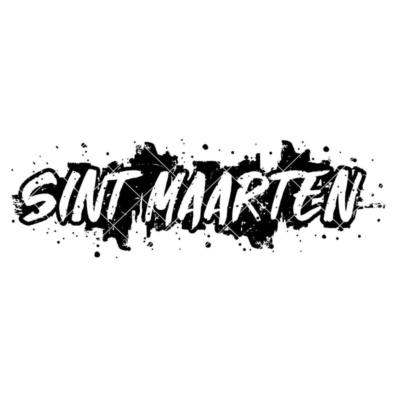 Sint Maarten Word Art: Vinyl Cutter Ready Clipart (digital Download) - Etsy