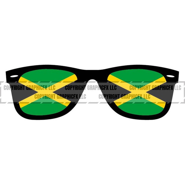 Jamaican Sunglasses Svg - Etsy