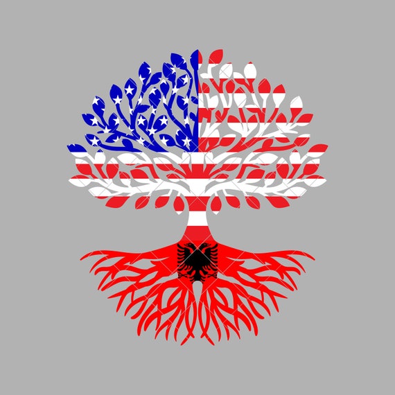 Albanian Roots, American Grown, Flag Of Albania Shirt Albanian Roots, American Grown, Flag Of Albania Shirt