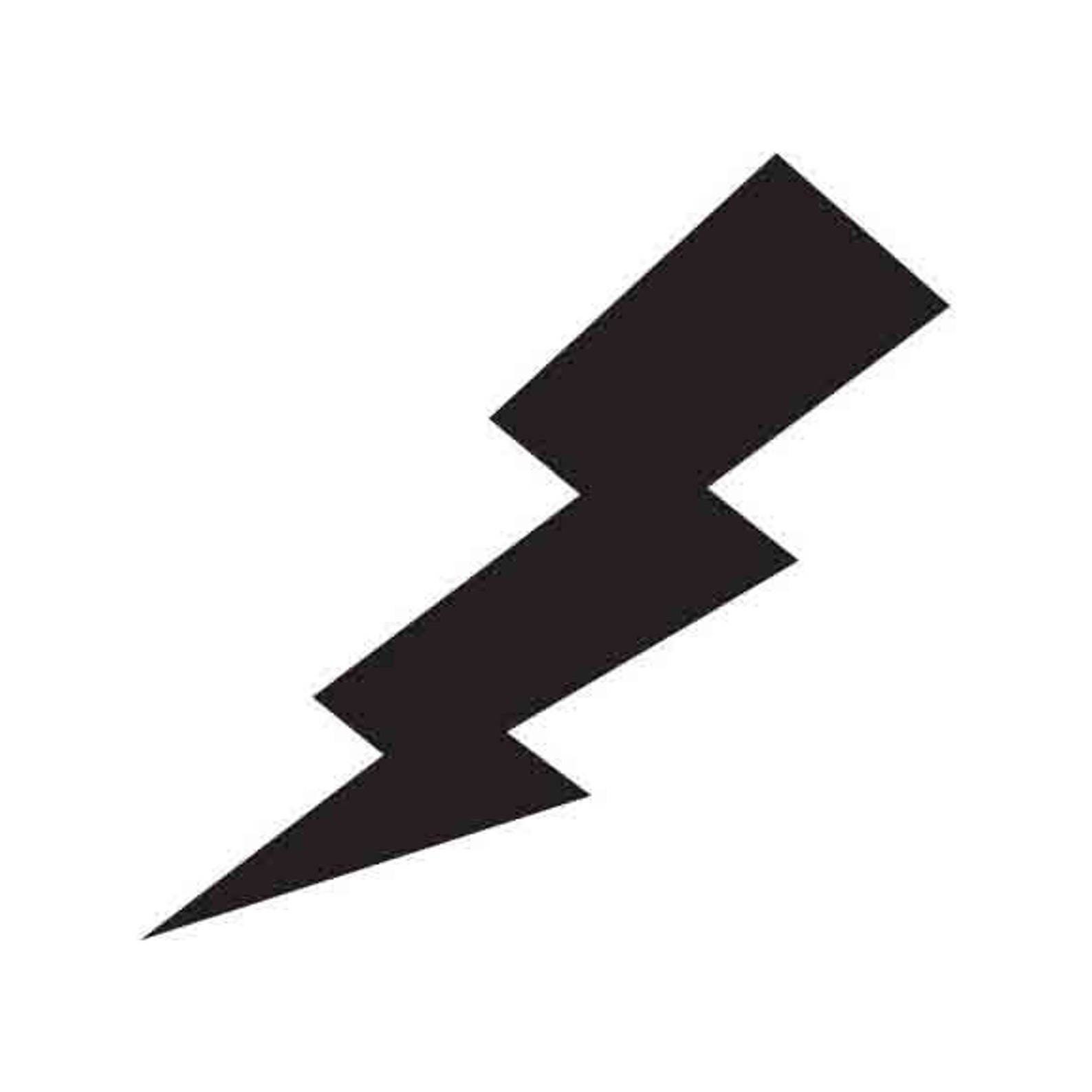 Lightning Bolt silhouette INSTANT DOWNLOAD 1 vector .eps & Etsy
