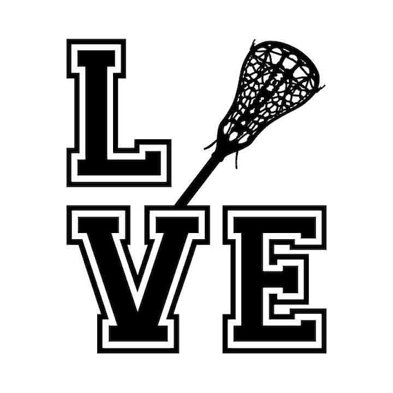 I Love Lacrosse Sticker Pack - 18 Planner Scrapbooking Crafting Decals 2 Inch Each
