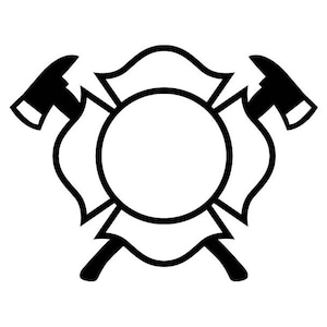 Logo dei vigili del fuoco: croce maltese clipart (download digitale)
