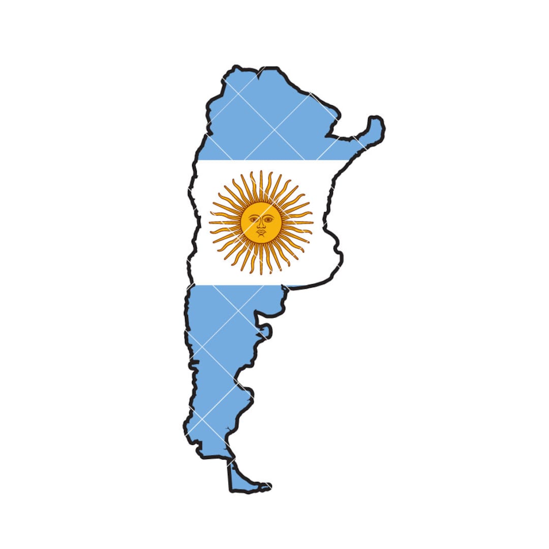 Argentina Flag Country Shape .eps, .dxf, .svg .png. Vinyl Cutter Ready, Tshirt, CNC Clipart