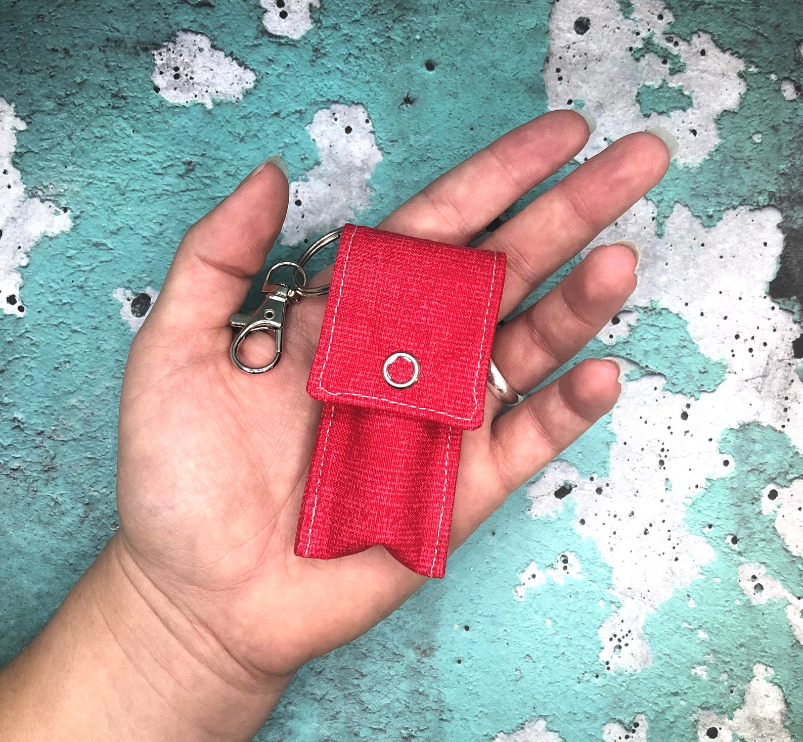 Chapstick Holder Keychain Set Warm Color Set Teacher Gifts Etsy