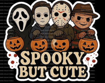 Halloween Horror Sticker Pack | Slasher Film Vinyl Aufkleber | Geistergesicht, Jason, Freddy, Myers Bundle